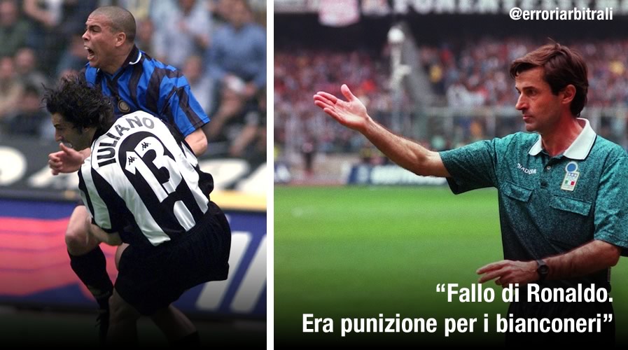 Moviola Juve Inter - Iuliano Ronaldo. Vent'anni dopo parla l'arbitro Ceccarini.