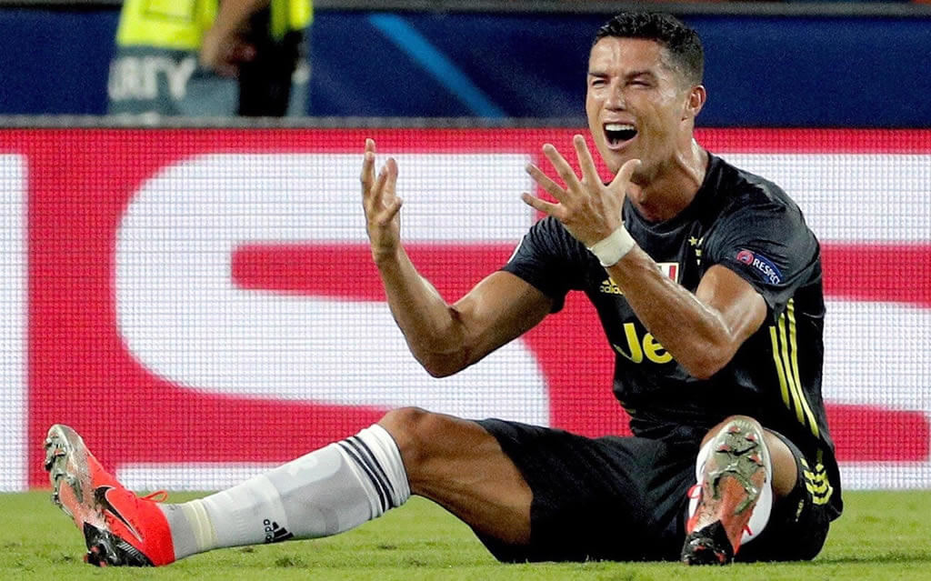 Cristiano Ronaldo - espulsione Valencia Juve