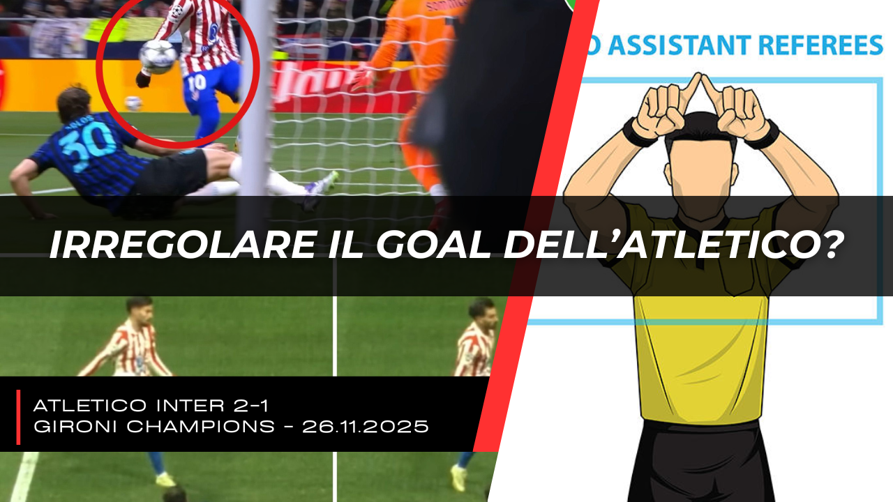 Atletico Madrid Inter 26 Novembre 2025 - moviola e goal convalidato