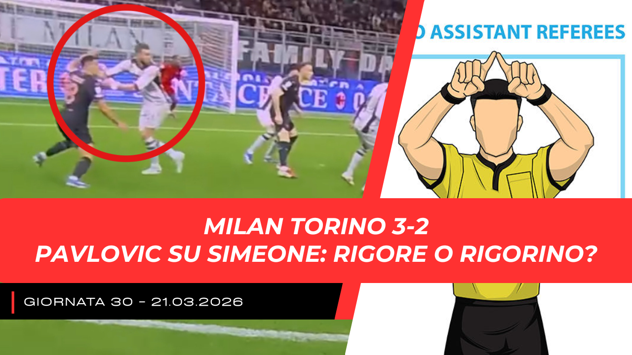 Milan Torino: moviola del rigore Pavlovic Simeone
